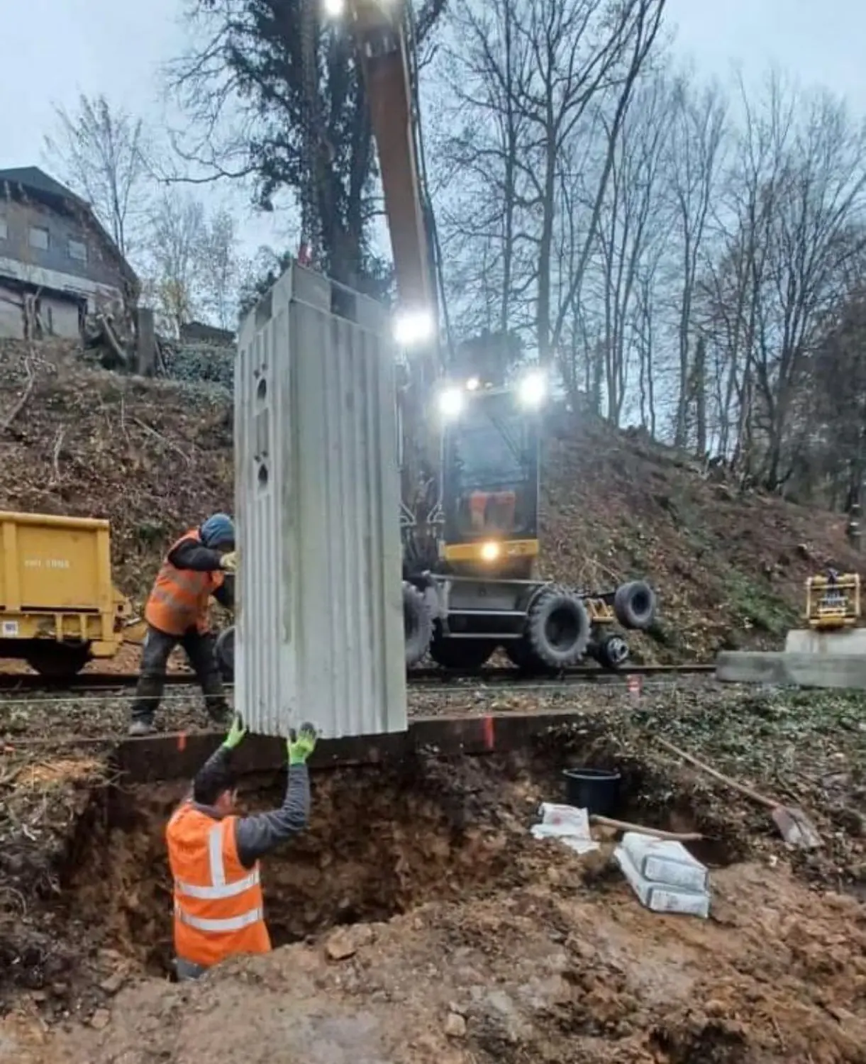 Gleisbau durch die BTH Bahn und Tiefbau GmbH