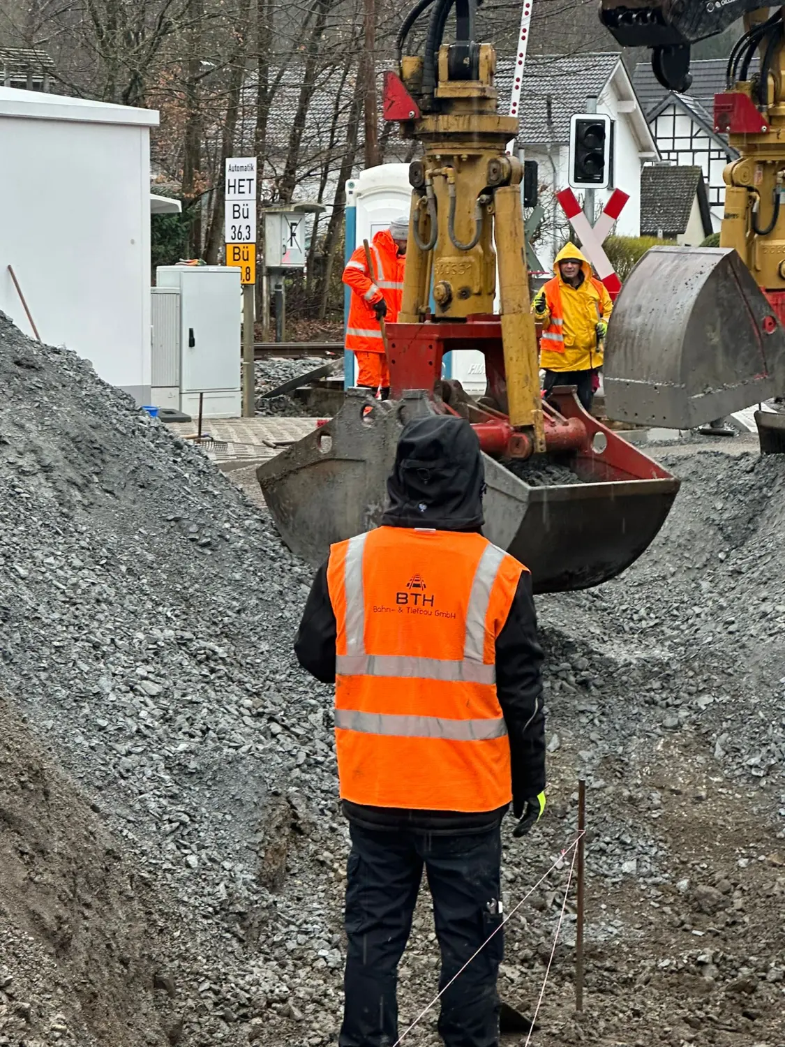 Gleisbau durch die BTH Bahn und Tiefbau GmbH