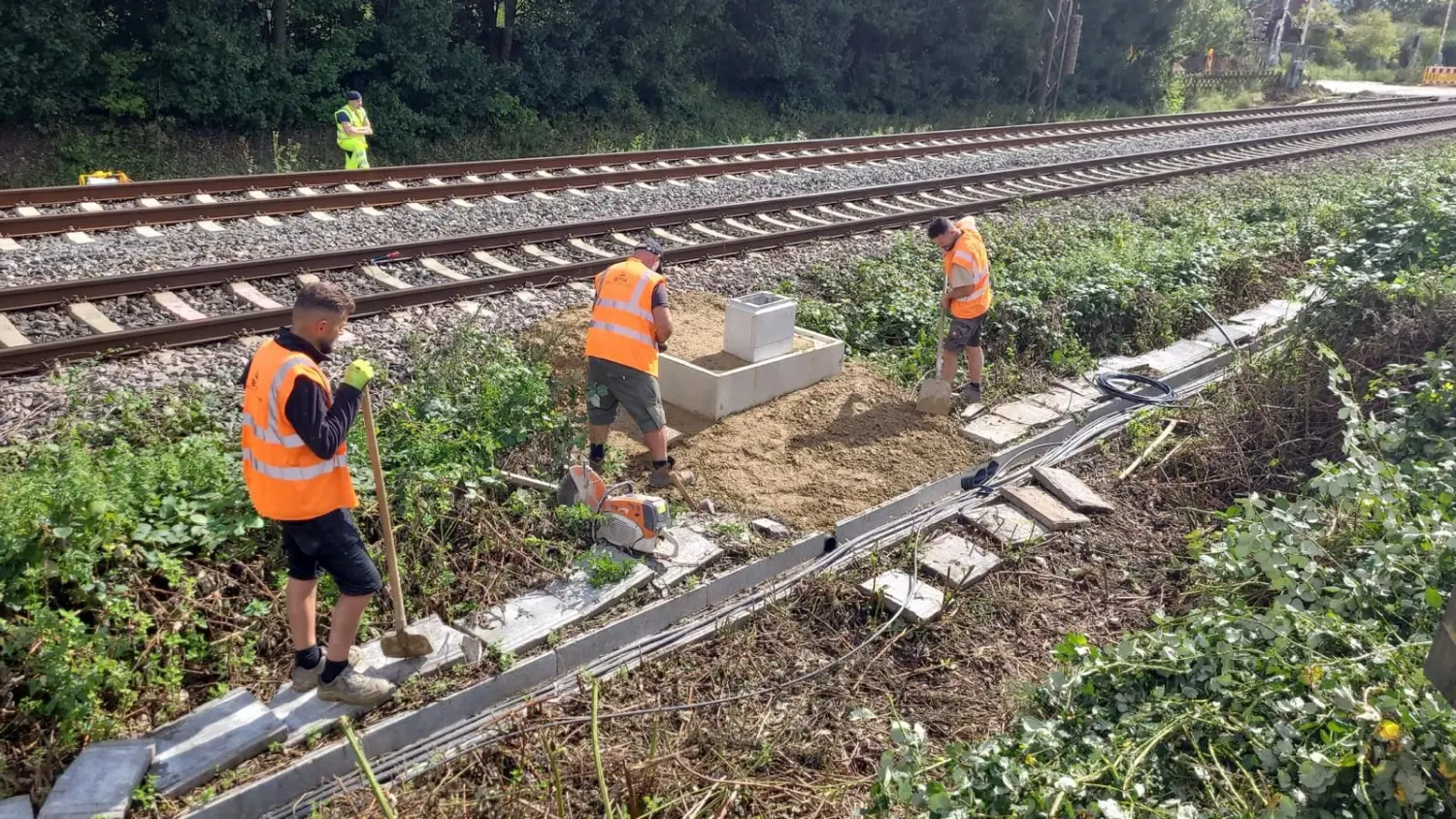 Gleisbau durch die BTH Bahn und Tiefbau GmbH