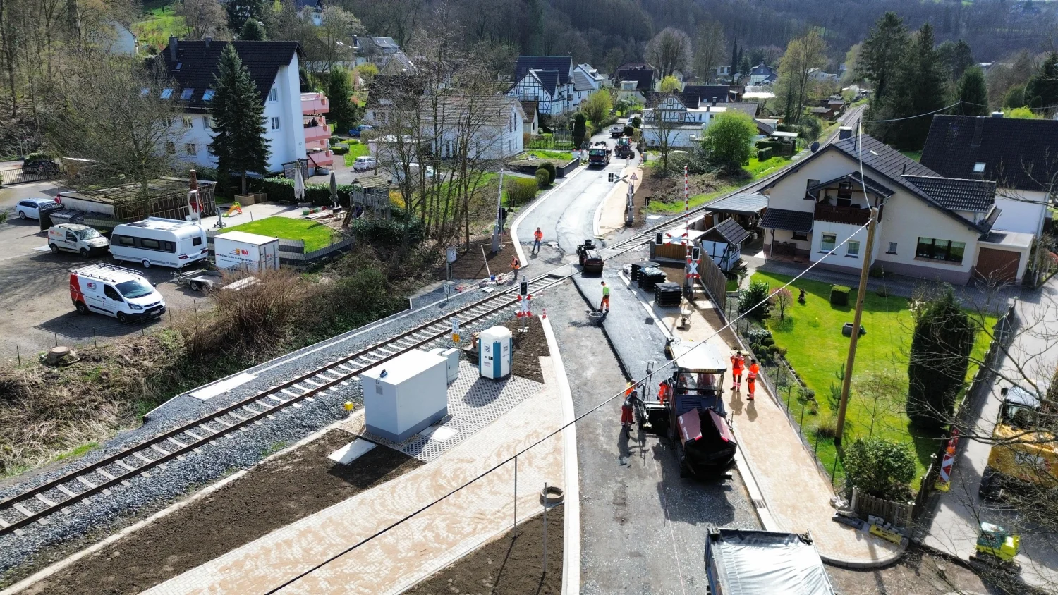 Gleisbau durch die BTH Bahn und Tiefbau GmbH