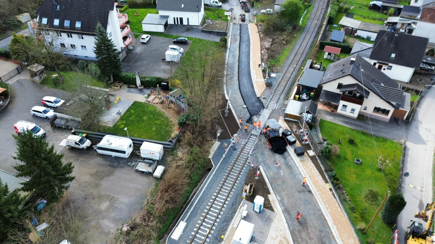 Gleisbau durch die BTH Bahn und Tiefbau GmbH