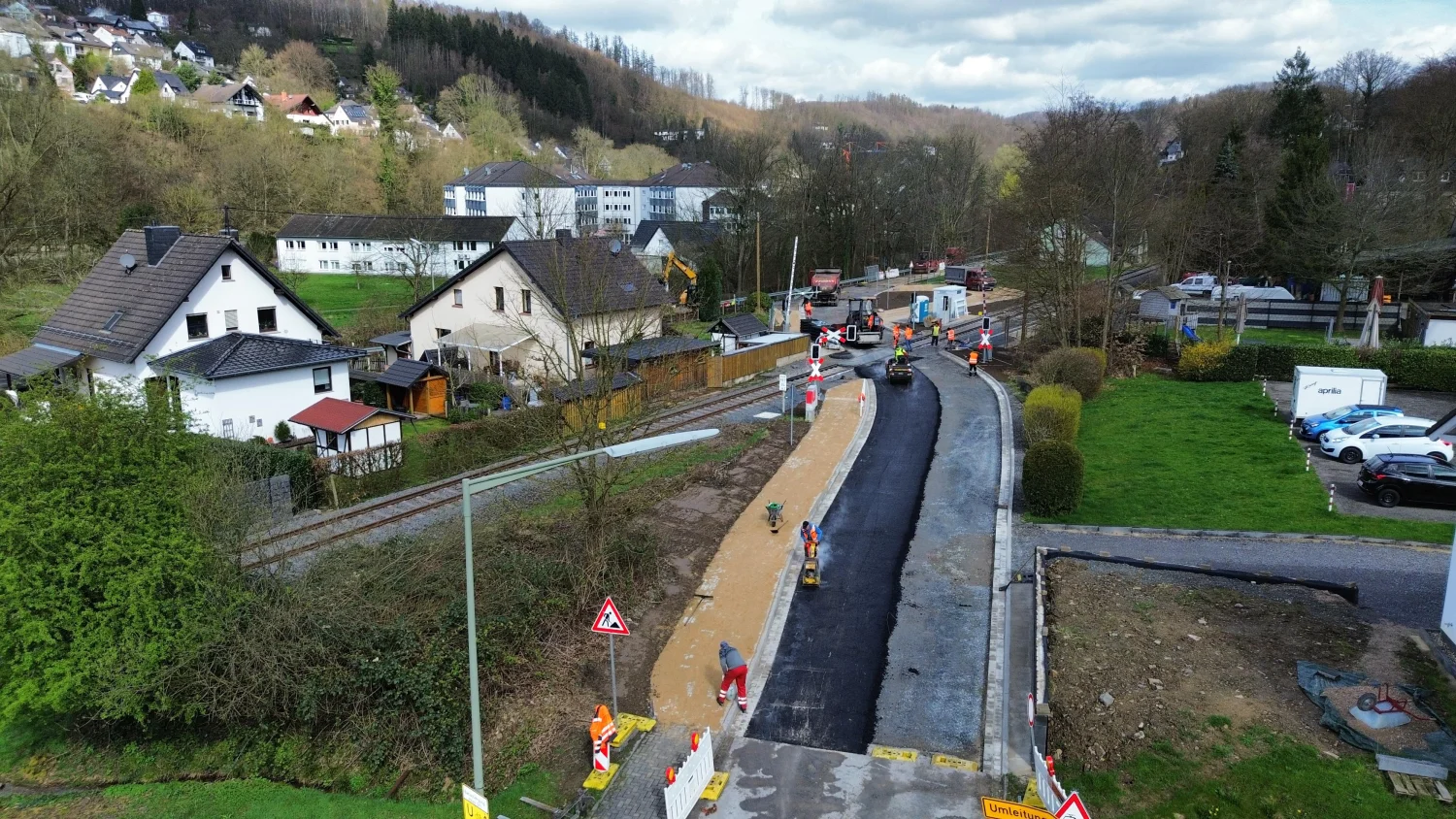 Gleisbau durch die BTH Bahn und Tiefbau GmbH