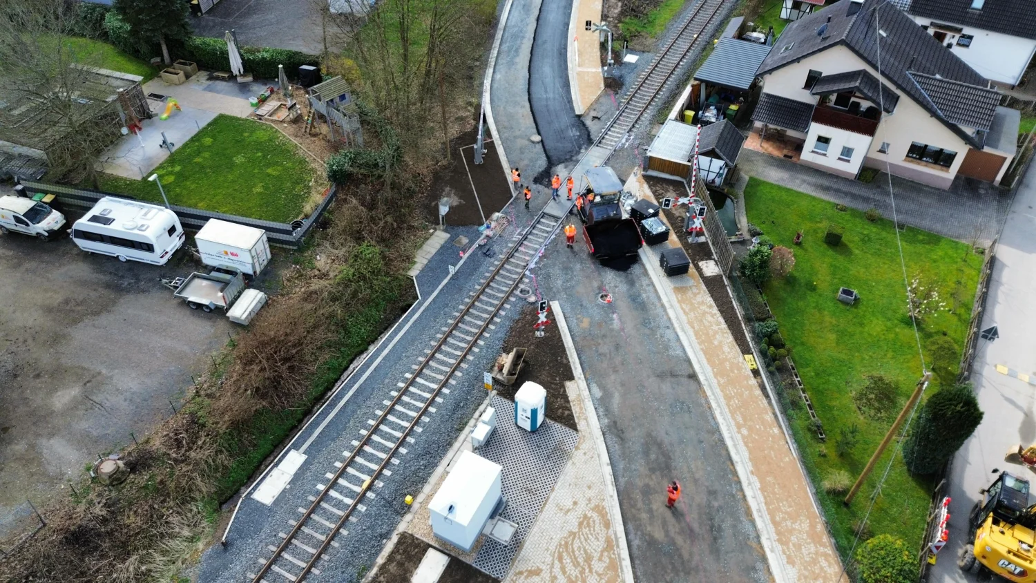 Gleisbau durch die BTH Bahn und Tiefbau GmbH