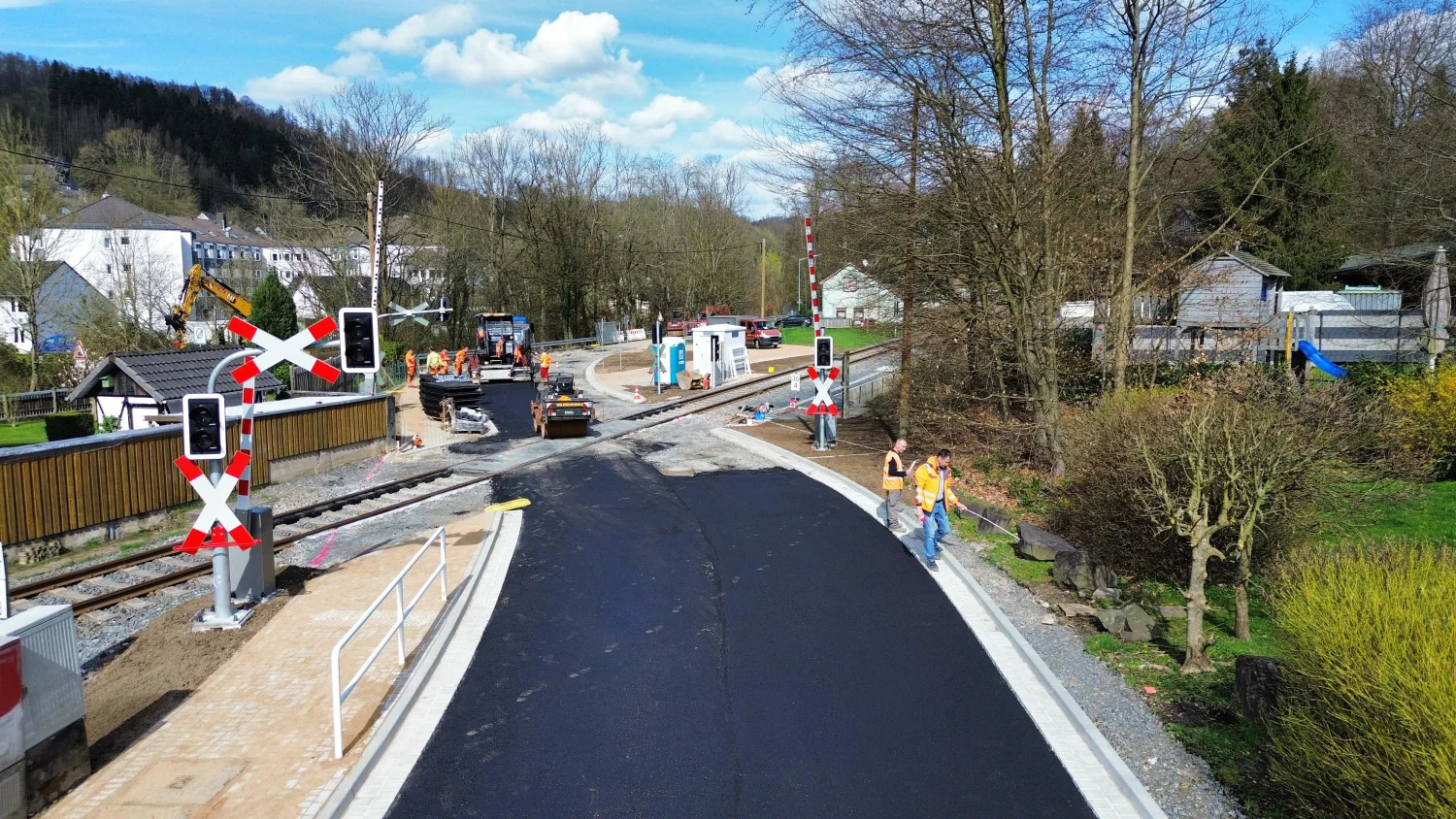 Gleisbau durch die BTH Bahn und Tiefbau GmbH